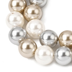 Perles de verre nacrées cuites au four&nbsp;PEAR-H019-02C-12