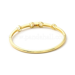 Rechteck & Donut bunter Zirkonia Armreif mit Scharnier&nbsp;BJEW-G659-02G