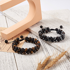 DIY-Bausatz für Herren-Armbänder mit verschiedenen Steinen&nbsp;DIY-FW0001-11