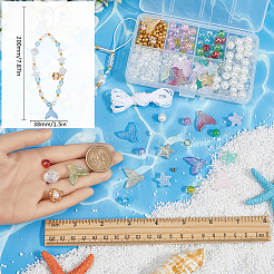 DIY-Sets zur Herstellung von Handybändern aus Acryl und Glas mit Ozeanmotiven&nbsp;DIY-SC0028-39