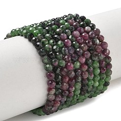 Colliers de perles de zoïsite en rubis naturel dégradé&nbsp;GG-CBA2E9C-A03-4mm