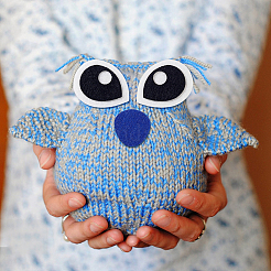 4 bolsa de decoración de fieltrado con aguja de lana para ojos y boca&nbsp;DIY-PH0031-14B
