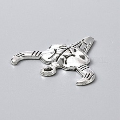 Pendentifs en alliage de style tibétain&nbsp;PALLOY-WH0101-04AS