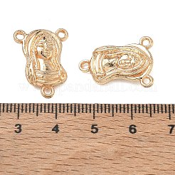 Maglie vergini in lega d'oro senza nichel e senza piombo per la realizzazione di collane di perline di rosario&nbsp;PALLOY-J218-057G