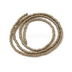 Fili di perline di ematite sintetica non magnetica elettrolitica&nbsp;G-I364-I01-01A