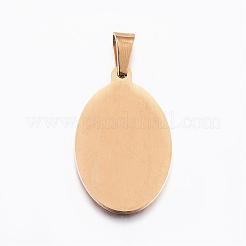 Ionenbeschichtung (IP) 304 Edelstahl Anhänger der Dame von Guadalupe&nbsp;STAS-H356-32G