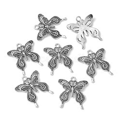 Pendentifs de papillon en alliage de style tibétain&nbsp;X-TIBEP-3945-AS-RS