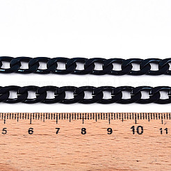 Chaînes torsadées en aluminium noir oxydé&nbsp;X-CHA-K1469-8