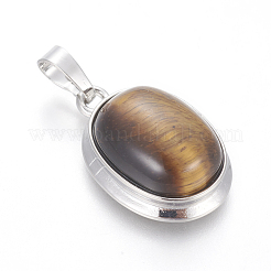 Pendentifs en œil de tigre naturel&nbsp;G-L512-D21