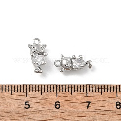 Ottone micro spianare pendenti zirconi&nbsp;KK-D283-16P
