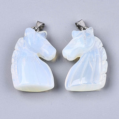 Pendenti in opalite intagliata&nbsp;G-N0327-002N
