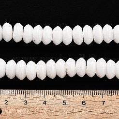 Natürliche weiße Jade perlen Stränge&nbsp;G-P559-A09-01