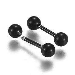 Orecchini a bottone a sfera in acciaio inossidabile 304&nbsp;EJEW-H113-02EB-B