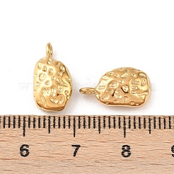 304 Edelstahl-Nugget-Anhänger&nbsp;STAS-D390-40G