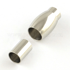 Fermoirs magnétiques en acier inoxydable chirurgical 316 à surface lisse et résistante au ternissement avec emembouts collées&nbsp;STAS-R074-20