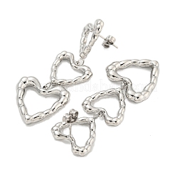 Boucles d'oreilles à tige en acier inoxydable 304 pour femmes&nbsp;EJEW-D113-01P