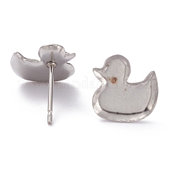 Supports de boucles d'oreilles à tige en acier inoxydable 304 anti-ternissement&nbsp;X-STAS-J032-12