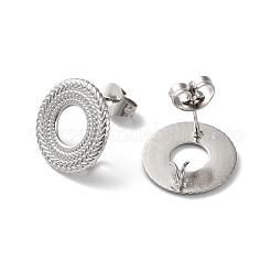 Accessori per orecchini a bottone in acciaio inossidabile 304 anti-ossidazione&nbsp;STAS-M314-01F-P