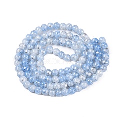 Perles de verre craquelé drawbench brins&nbsp;GLAA-N006-8mm-04