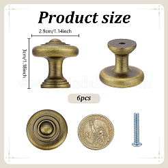 Poignées de porte de tiroir/meuble plates et rondes en alliage de zinc&nbsp;AJEW-WH0696-884A