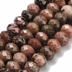 Natur Rhodonit Perlen Stränge&nbsp;G-C259-A09-8x12mm