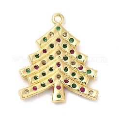 Placage en rack pendentifs en zircone cubique pavés de laiton&nbsp;KK-R150-06G