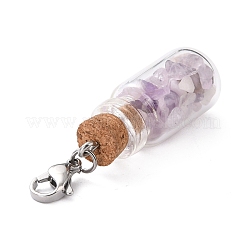 Pendentifs de bouteille en verre&nbsp;HJEW-JM00221-04