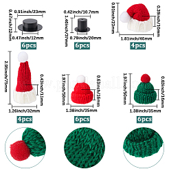 32 chapeau en fil de laine et plastique&nbsp;AJEW-SP0004-08
