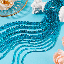 11 brins 11 styles galvanoplastie perles de verre brins&nbsp;EGLA-TA0003-05