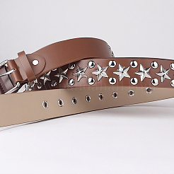 Ceintures à chaîne en cuir PU avec rivets en alliage étoile&nbsp;DIY-WH20007-291C