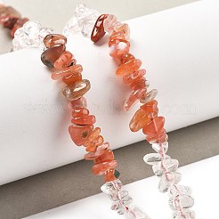 Stränge natürlicher Quarzkristall- und Karneolperlen&nbsp;G-L610-A29-01
