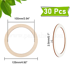 Pièces en bois non finies en forme d'anneaux&nbsp;DIY-WH0349-06