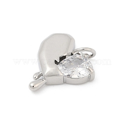 Pendentifs en laiton zircon cubique pavé&nbsp;KK-U062-35P