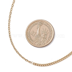Collar de cadena de eslabones de acero inoxidable 304 de 2 mm para mujer&nbsp;NJEW-JN05561