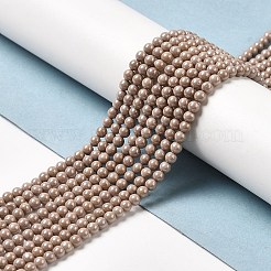 Perlenstränge aus kubischen Zirkonia-Imitationsperlen&nbsp;ZIRC-P109-03B-07
