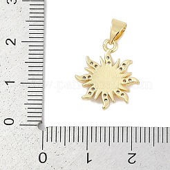 Ottone micro spianare pendenti zirconi&nbsp;KK-Q028-29G-02