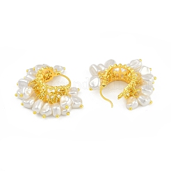 Orecchini a cerchio in ottone per le donne&nbsp;EJEW-Q391-16G