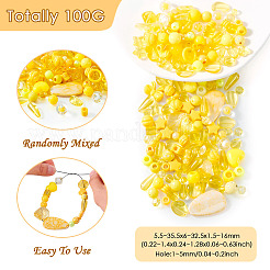 100 g transparente/undurchsichtige Acrylperlen&nbsp;MACR-TA0001-50E