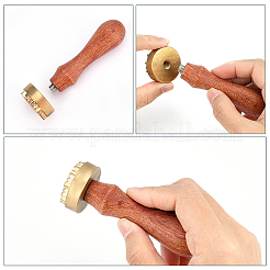 1 Stück goldfarbener Stempelkopf aus Messing&nbsp;DIY-OC0012-37