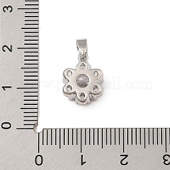 Colgante micropavé cubic zirconia de latón&nbsp;KK-U041-02P-03