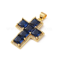 Pendentifs en laiton zircon cubique pavé&nbsp;CU-CBA03AF-17G-01