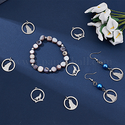 20 Stück 2 Stil 201 Edelstahlanhänger&nbsp;STAS-UN0028-49