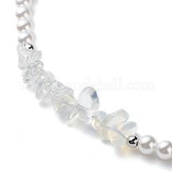 Kunststoff-Perlen-Gänseblümchen-Anhänger-Ohrringe & Stretch-Armband & Anhänger-Halskette&nbsp;SJEW-JS01256