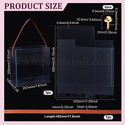 Transparente Plastiktüte Geschenkverpackung&nbsp;CON-WH0085-104B