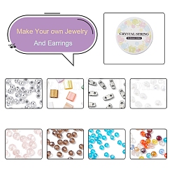 Kit per la creazione di braccialetti con perline di vetro fai da te&nbsp;DIY-YW0004-46