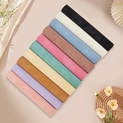 10 Stück 10 Farben mattierte PVC-Kunstlederstoffe&nbsp;DIY-CL0001-71A