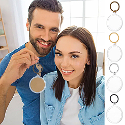 8 llavero con marco de fotos acrílico con moneda conmemorativa de 4 estilos&nbsp;KEYC-FG0001-30