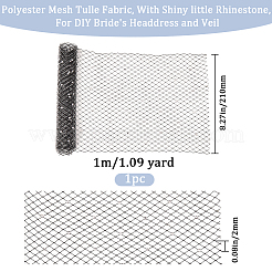 Polyester-Organza-Schleier mit großem Augennetz&nbsp;DIY-WH0453-61A