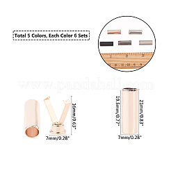 Legierungs-Aglets für Schnürsenkel&nbsp;PALLOY-PH0013-40-WH