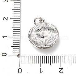 Anhänger aus Messing und natürlichem Tigerauge&nbsp;KK-A279-12P